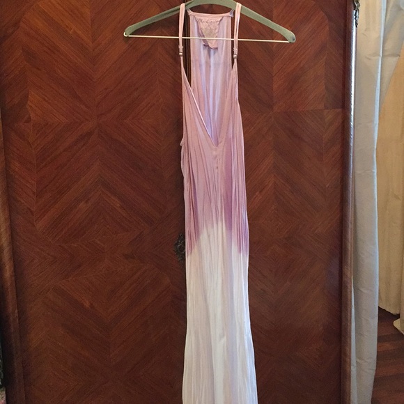 Charlie Joe purple, white dress 100% Rayon. - Picture 3 of 8